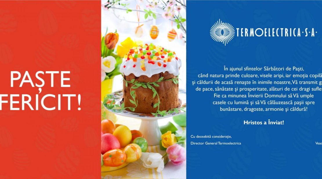  Felicitarea directorului general cu ocazia Sărbătorilor de Paști