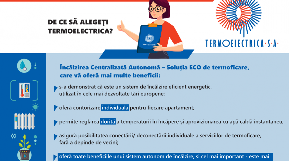  De ce să alegeți Termoelectrica?